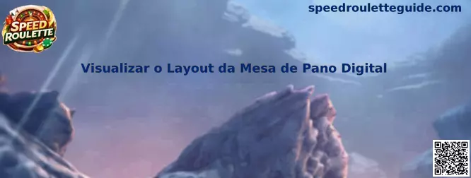 Layout de mesa de pano digital en Speed Roulette